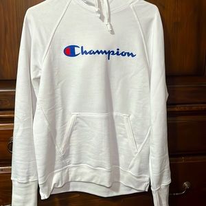 White Champion hoodie NEW